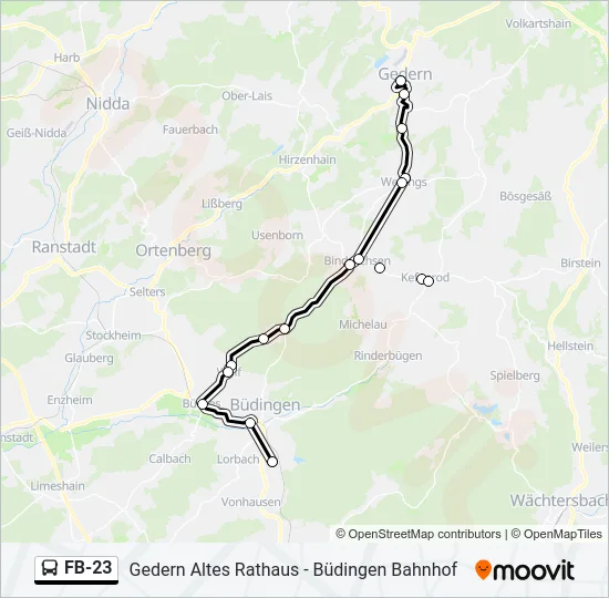 FB-23 Bus Line Map