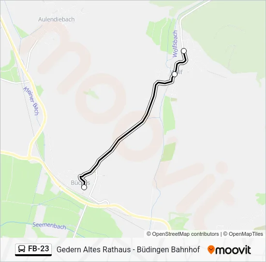 FB-23 Bus Line Map