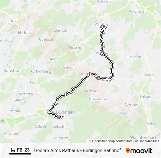 FB-23 Bus Line Map
