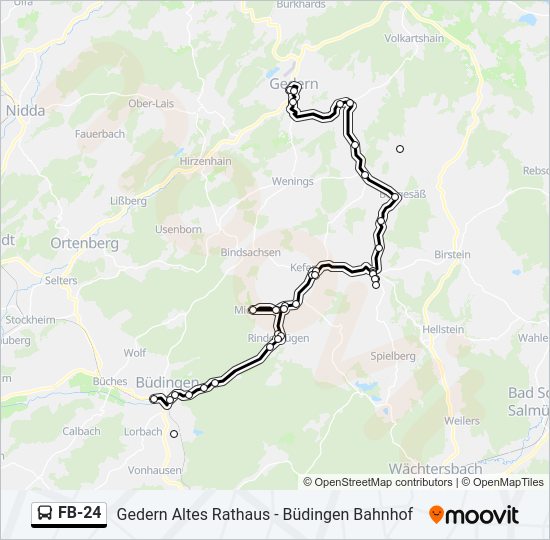 FB-24 Bus Line Map