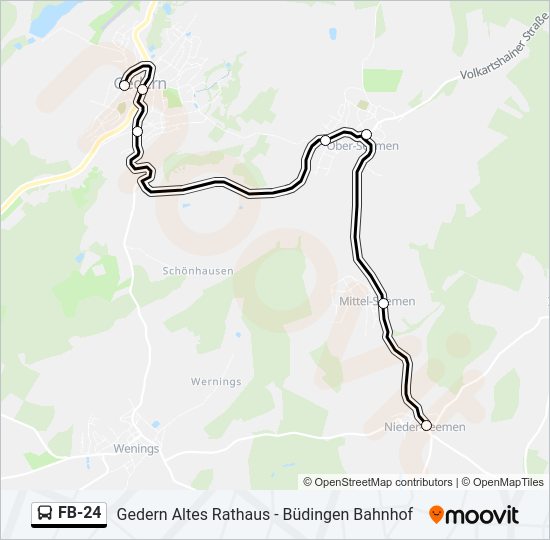 FB-24 Bus Line Map