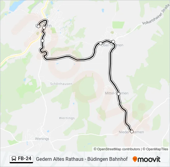 FB-24 Bus Line Map