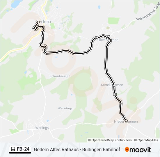 FB-24 Bus Line Map