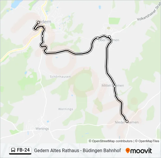 FB-24 Bus Line Map