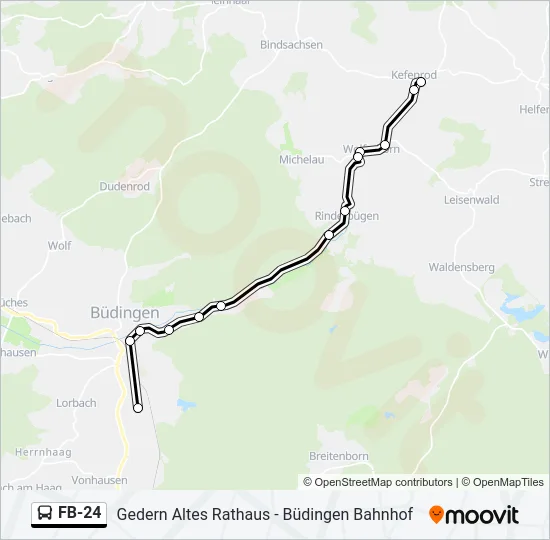 FB-24 Bus Line Map