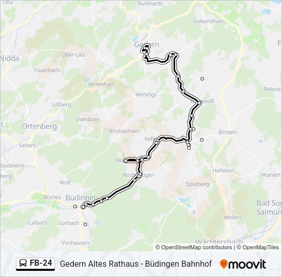 FB-24 Bus Line Map