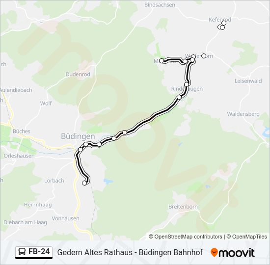 FB-24 Bus Line Map
