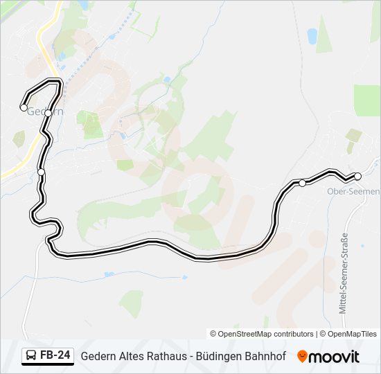 FB-24 Bus Line Map