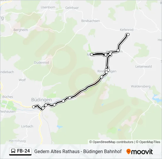FB-24 Bus Line Map