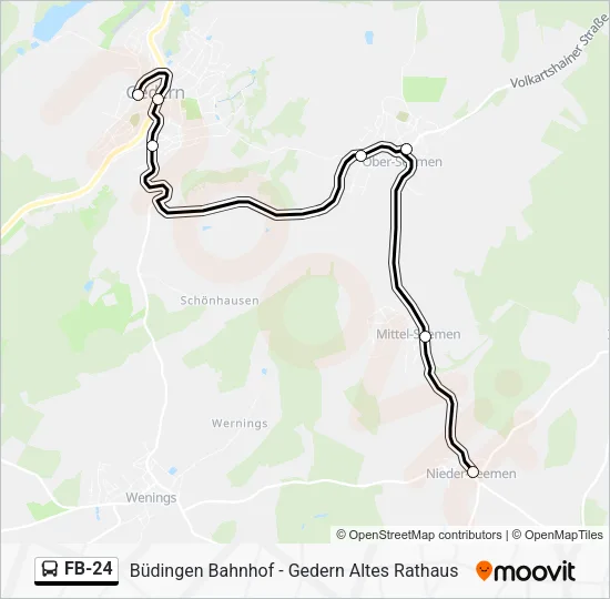 FB-24 Bus Line Map
