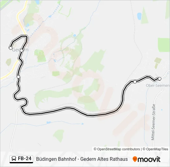 FB-24 Bus Line Map