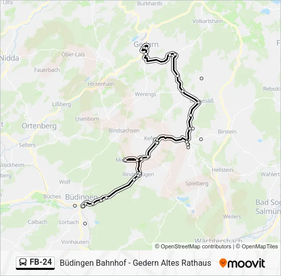 FB-24 Bus Line Map