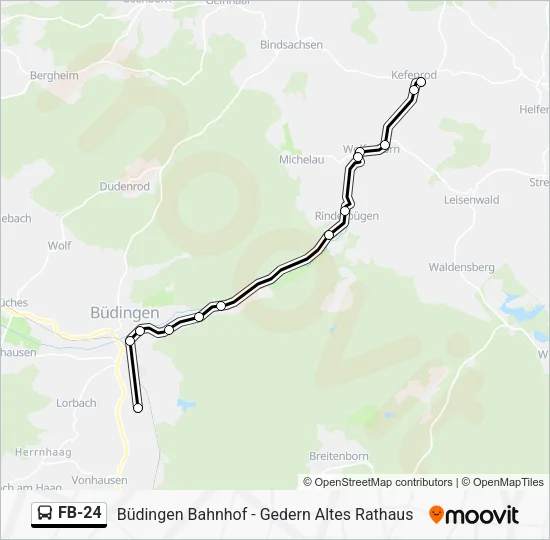 FB-24 Bus Line Map