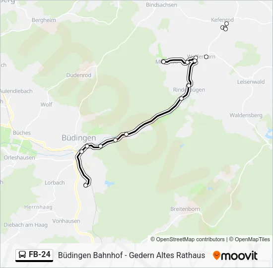 FB-24 Bus Line Map