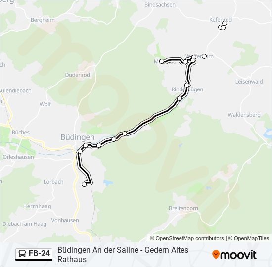 FB-24 Bus Line Map