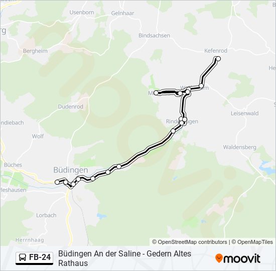 FB-24 Bus Line Map