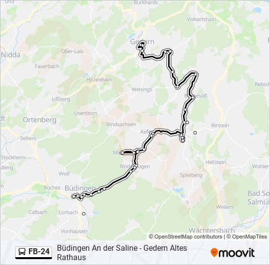 FB-24 Bus Line Map