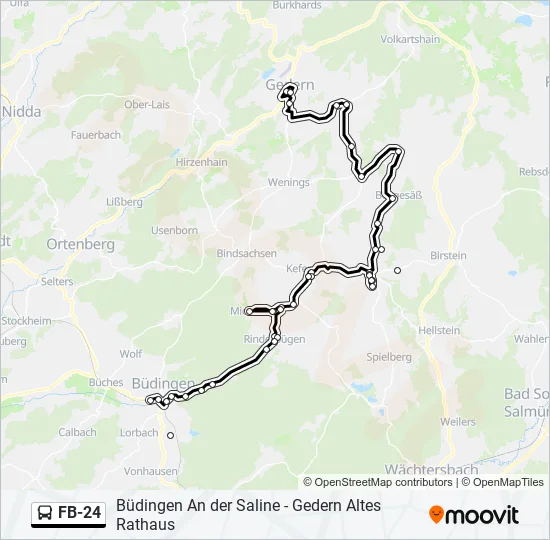 FB-24 Bus Line Map