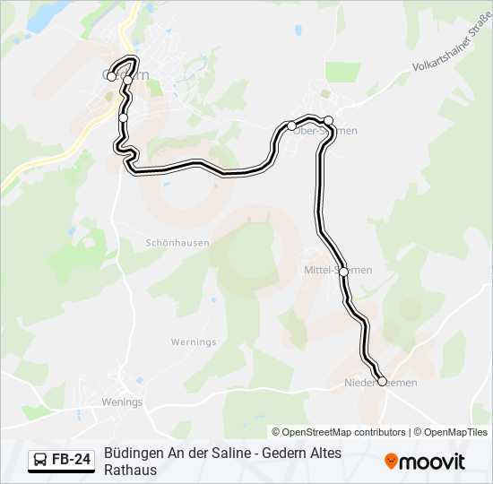 FB-24 Bus Line Map
