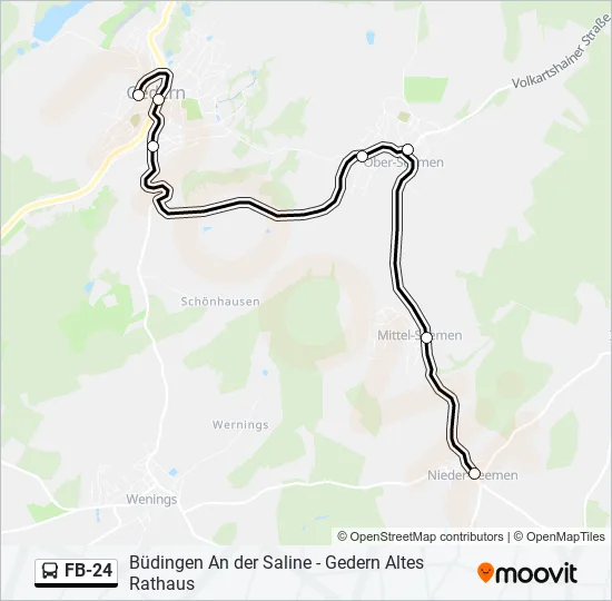 FB-24 Bus Line Map