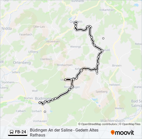 FB-24 Bus Line Map