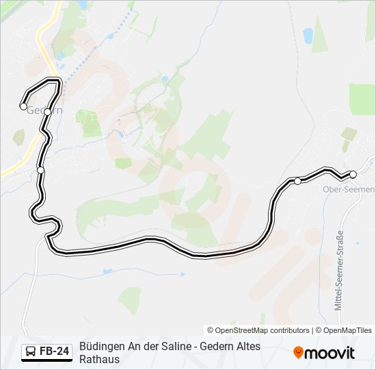 FB-24 Bus Line Map