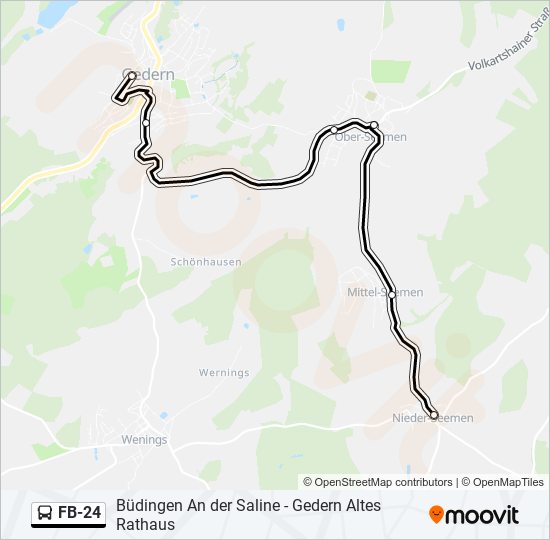 FB-24 Bus Line Map