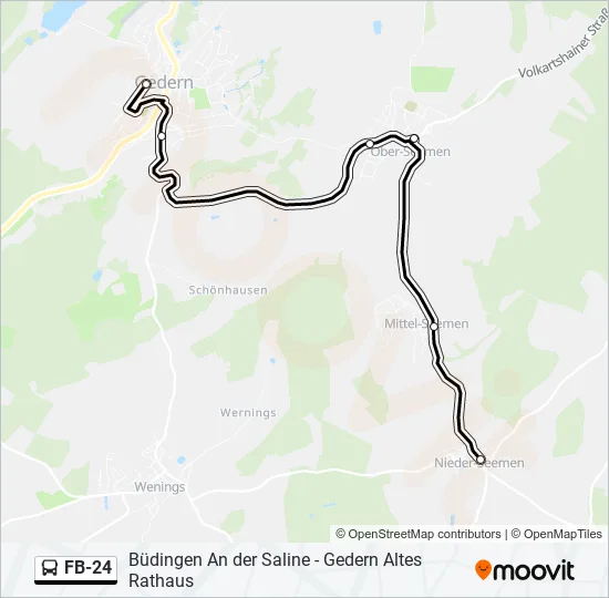FB-24 Bus Line Map