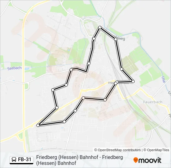 FB-31 Bus Line Map