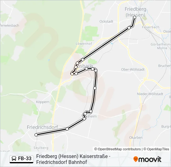 FB-33 Bus Line Map