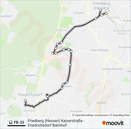 FB-33 Bus Line Map