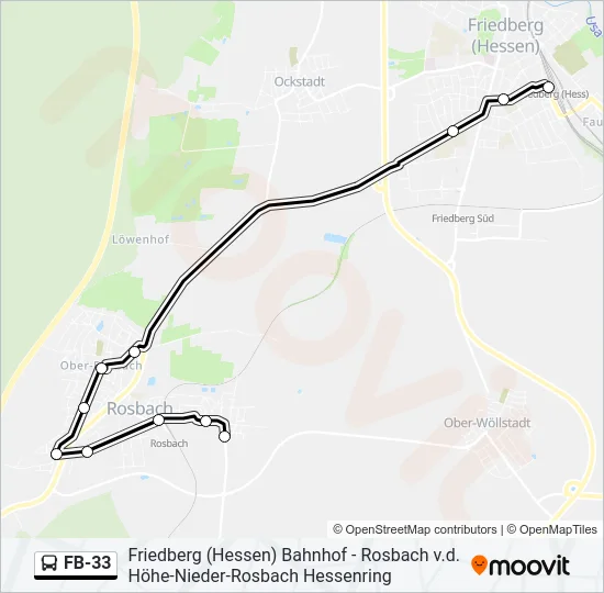 FB-33 Bus Line Map