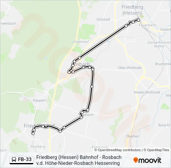 FB-33 Bus Line Map