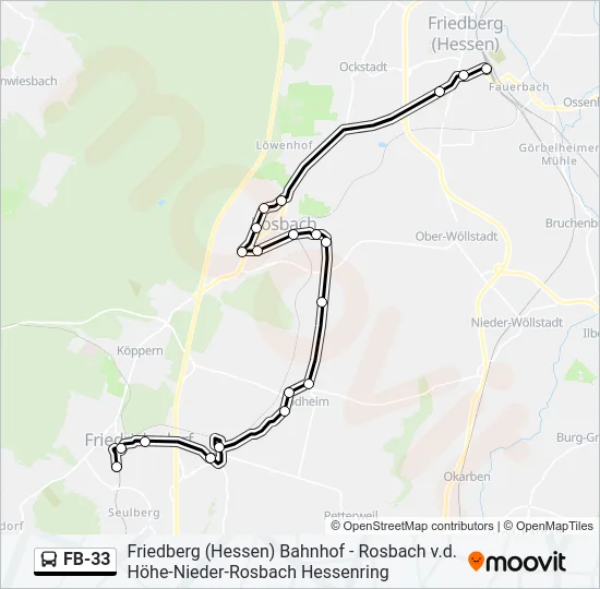 FB-33 Bus Line Map