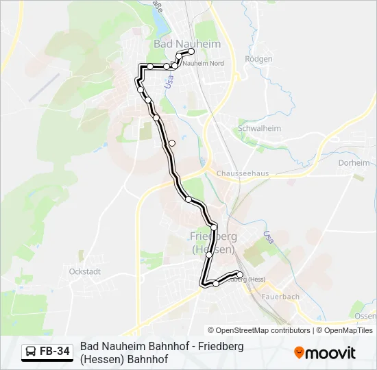 FB-34 Bus Line Map