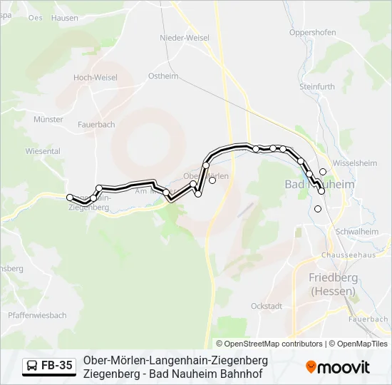FB-35 Bus Line Map