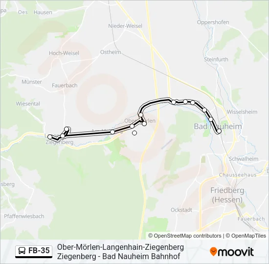FB-35 Bus Line Map