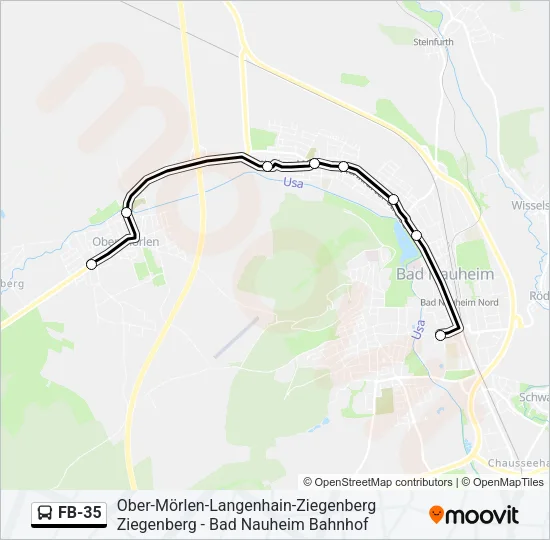 FB-35 Bus Line Map