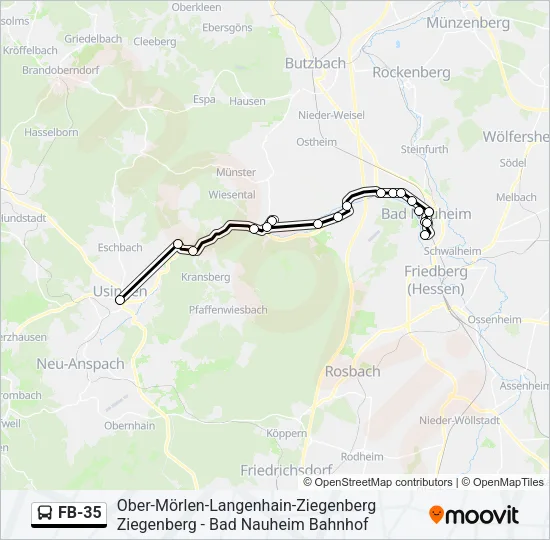 FB-35 Bus Line Map