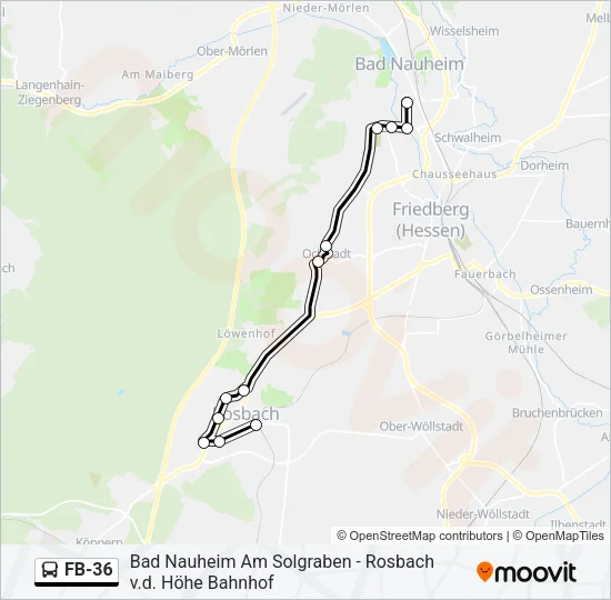 FB-36 Bus Line Map