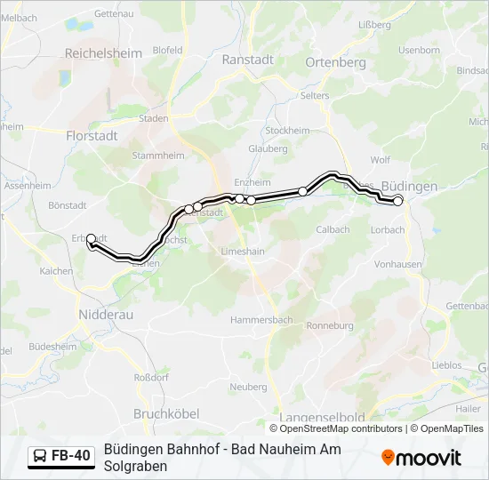 FB-40 Bus Line Map