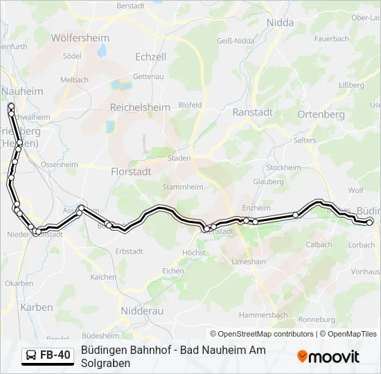 FB-40 Bus Line Map