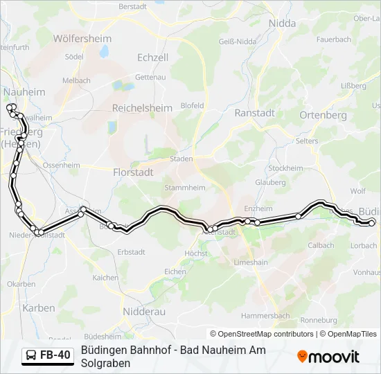 FB-40 Bus Line Map