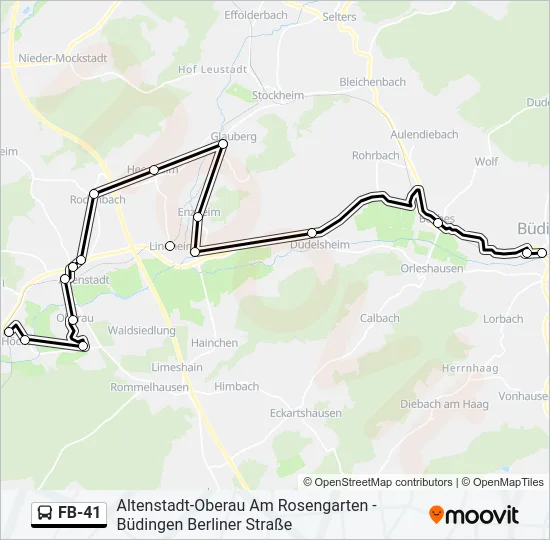 FB-41 Bus Line Map
