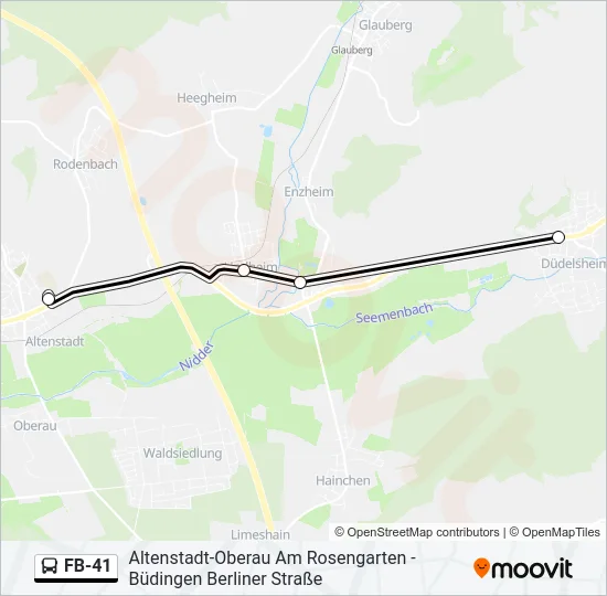 FB-41 Bus Line Map