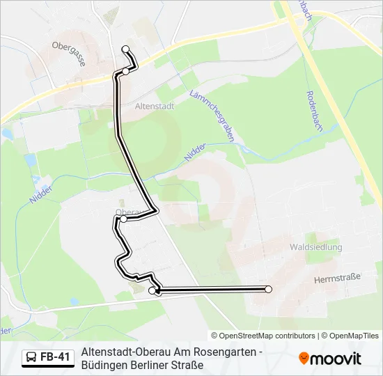 FB-41 Bus Line Map