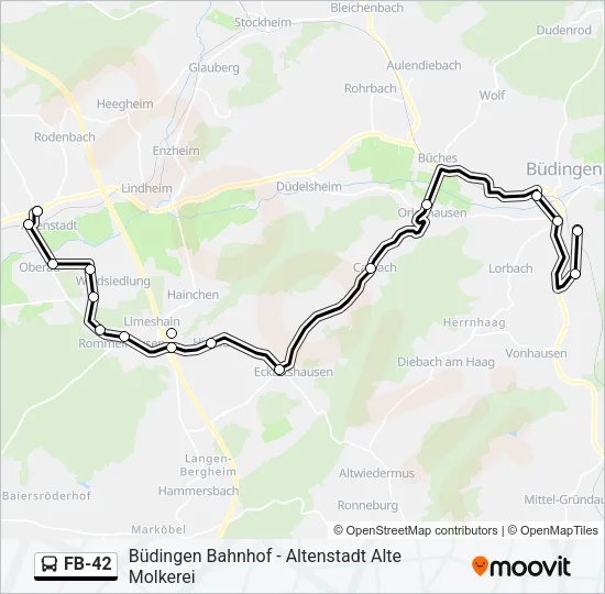FB-42 Bus Line Map