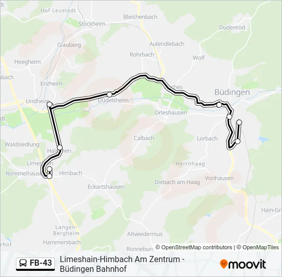 FB-43 Bus Line Map