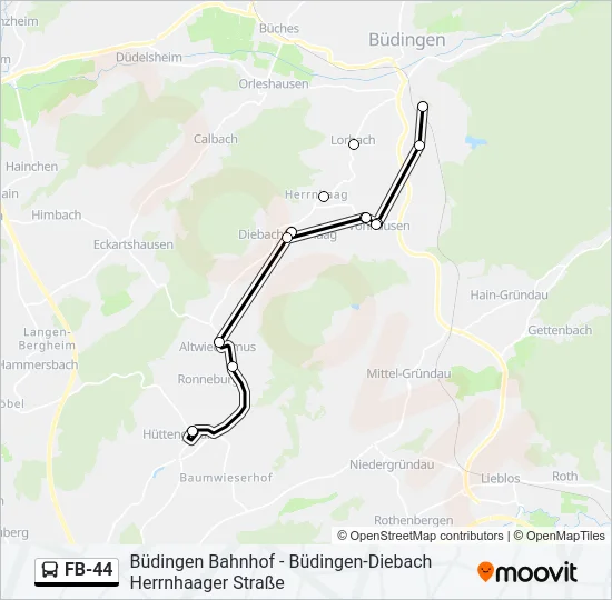 FB-44 Bus Line Map