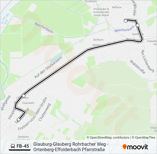 FB-45 Bus Line Map